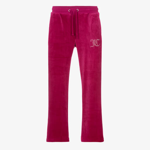 Juicy Couture-Teen Girls Pink Velour Joggers | Childrensalon Outlet