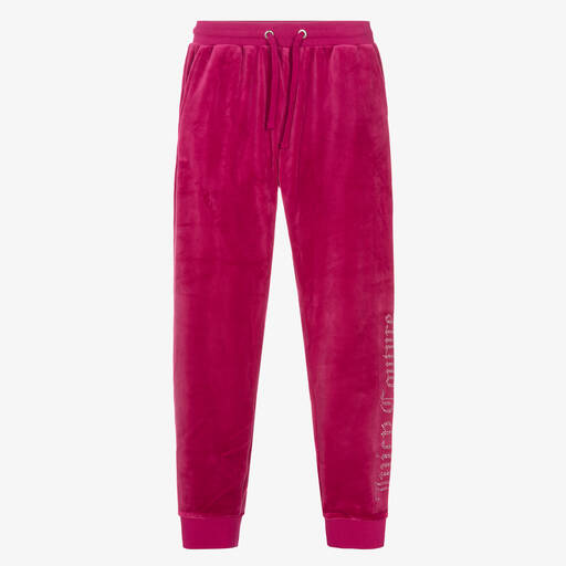 Juicy Couture-جوغرز تينز بناتي قطيفة لون زهري فوشيا | Childrensalon Outlet