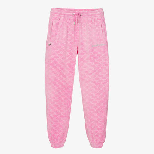 Juicy Couture-Teen Girls Pink Velour Joggers | Childrensalon Outlet