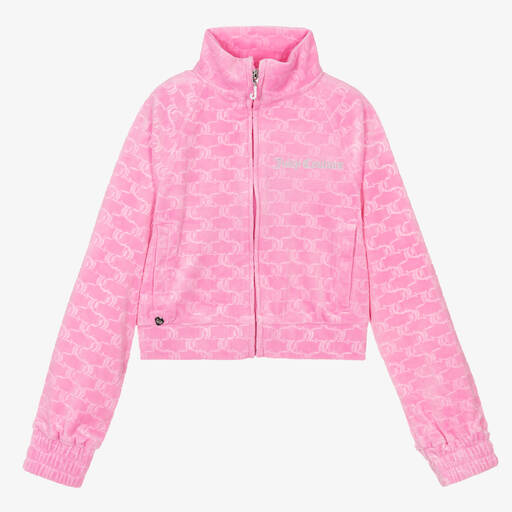 Juicy Couture-Rosa Teen Velours-Jacke für Mädchen | Childrensalon Outlet