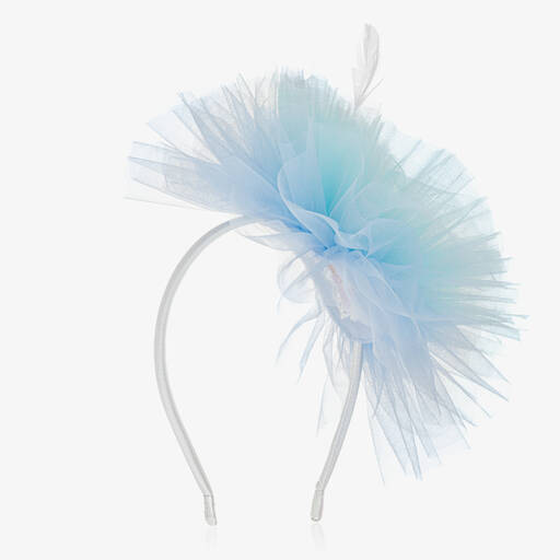 Junona-Girls Blue Ombré Tulle Hairband | Childrensalon Outlet