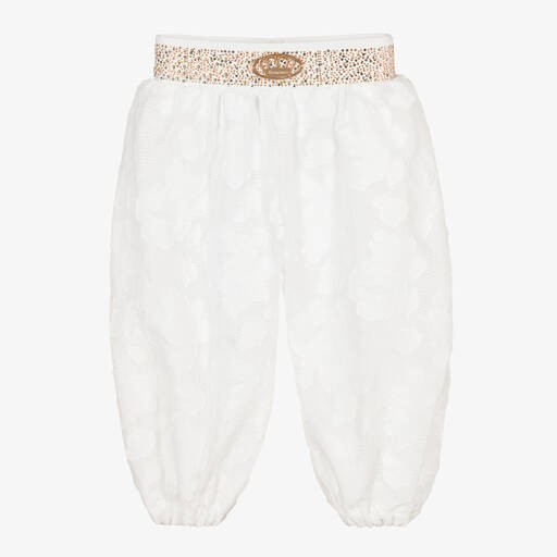 Junona-Girls Ivory Lace Trousers | Childrensalon Outlet