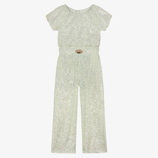 Junona-Mintgrüner Pailletten-Jumpsuit (M) | Childrensalon Outlet