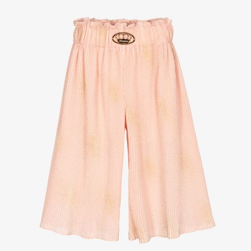 Junona-Pantalon large rose plissé Fille | Childrensalon Outlet