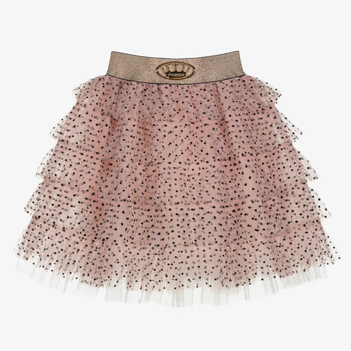 Junona-Розовая юбка из тюля в горошек | Childrensalon Outlet