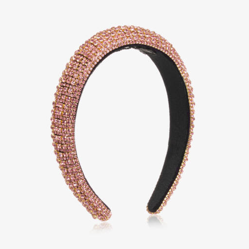 Junona-Girls Sparkling Pink Hairband | Childrensalon Outlet