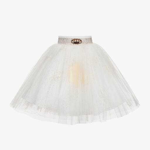 Junona-Юбка из атласа и тюля цвета слоновой кости | Childrensalon Outlet