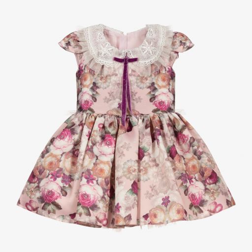 Junona-Pink Floral Dress Set | Childrensalon Outlet