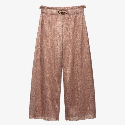 Junona-Rose Gold Wide Leg Trousers | Childrensalon Outlet