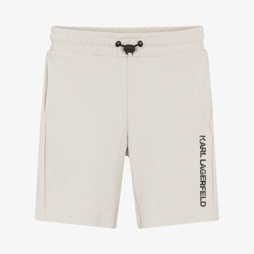 KARL LAGERFELD KIDS-Graue Jersey-Shorts für Jungen | Childrensalon Outlet