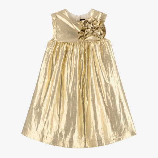 KARL LAGERFELD KIDS-Платье с металлическим цветочным узором для девочек | Childrensalon Outlet