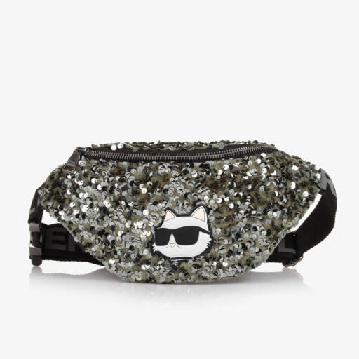 KARL LAGERFELD KIDS-Girls Sparkling Jade Sequin Pouch | Childrensalon Outlet