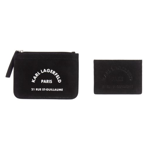 KARL LAGERFELD KIDS-Leather Purse & Card Holder | Childrensalon Outlet