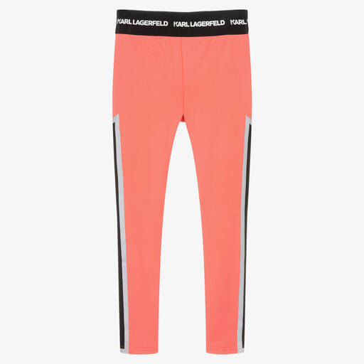 KARL LAGERFELD KIDS-Legging orange ado fille | Childrensalon Outlet