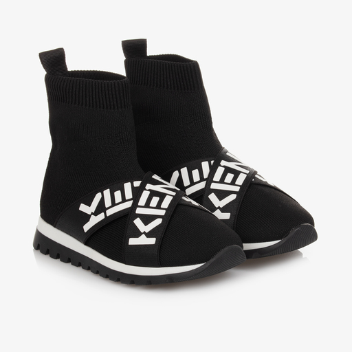 KENZO KIDS-Baskets chaussettes noires | Childrensalon Outlet