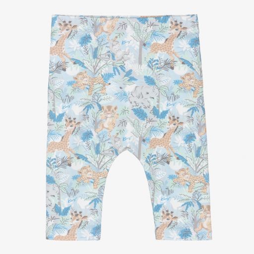 KENZO KIDS-Blue Animals Baby Leggings | Childrensalon Outlet