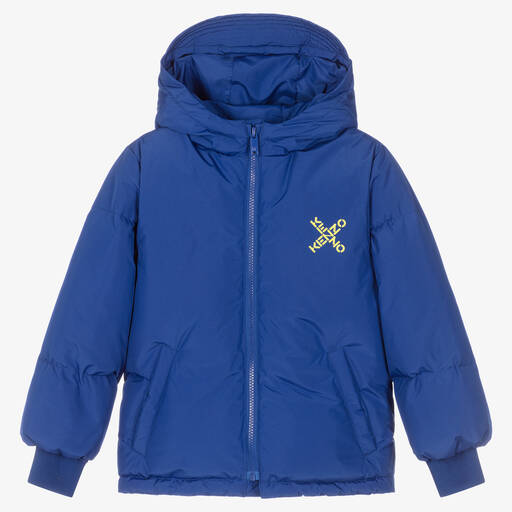 KENZO KIDS-جاكيت مبطن لون أزرق | Childrensalon Outlet