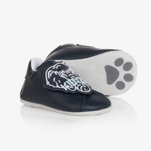 KENZO KIDS-Blue Elephant Pre-Walker Shoes | Childrensalon Outlet