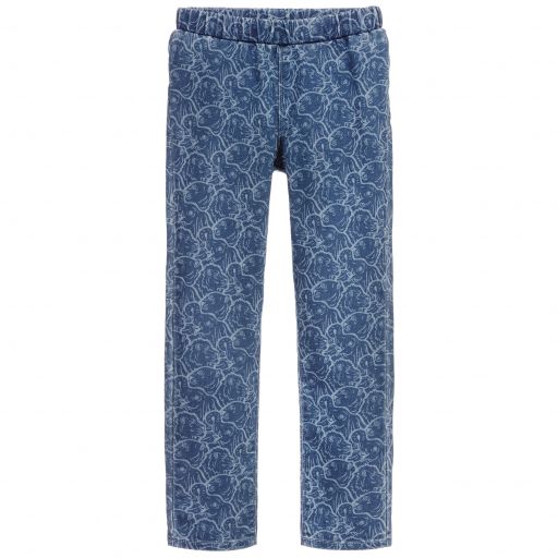 KENZO KIDS-Blue Skinny Fit Jeggings | Childrensalon Outlet