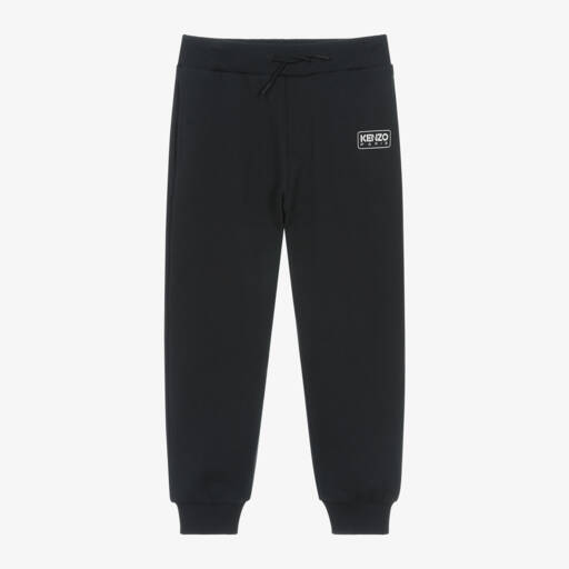 KENZO KIDS-Boys Black Cotton Cuffed Joggers | Childrensalon Outlet