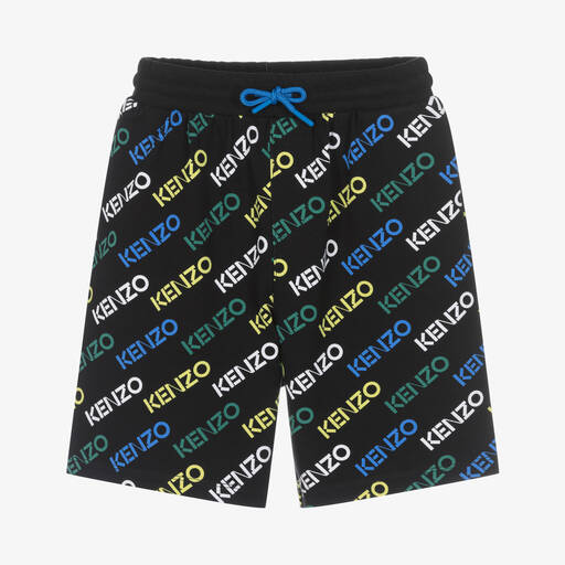 KENZO KIDS-Schwarze Baumwollshorts (J) | Childrensalon Outlet