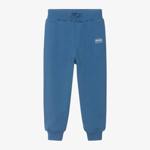 KENZO KIDS-بنطلون رياضي قطن عضوي لون أزرق | Childrensalon Outlet