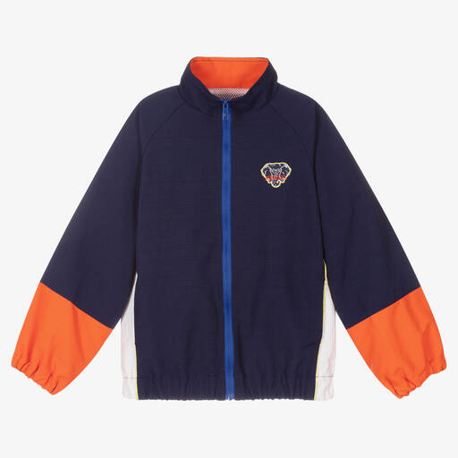 KENZO KIDS-Boys Blue Elephant Jacket | Childrensalon Outlet