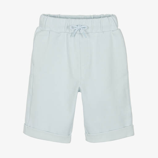 KENZO KIDS-Blaue Jersey-Twill-Shorts | Childrensalon Outlet