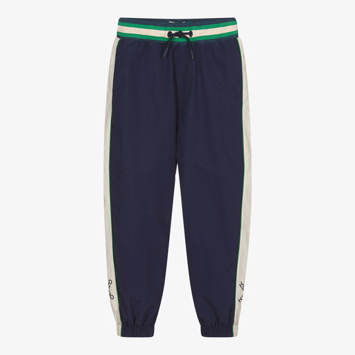 KENZO KIDS-Boys Blue Logo Joggers | Childrensalon Outlet