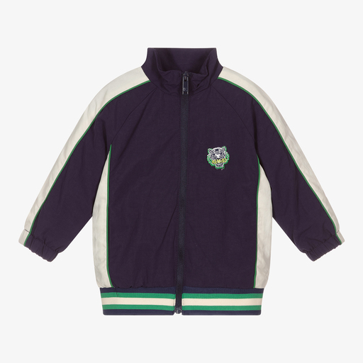 KENZO KIDS-توب بسحّاب أطفال ولادي لون كحلي | Childrensalon Outlet