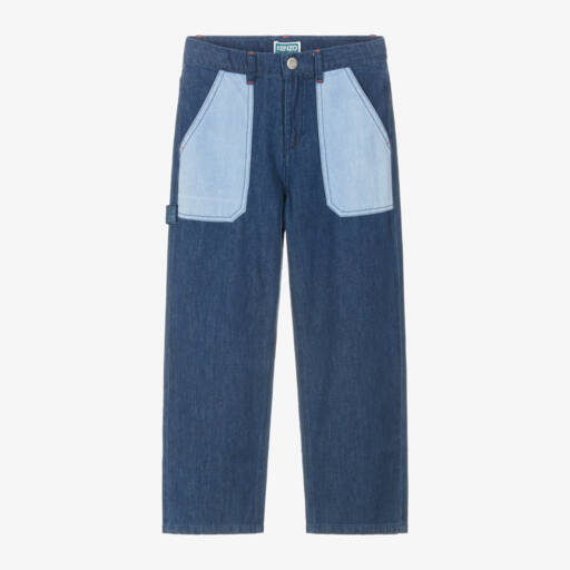 KENZO KIDS-Boys Classic Blue Denim Trousers | Childrensalon Outlet