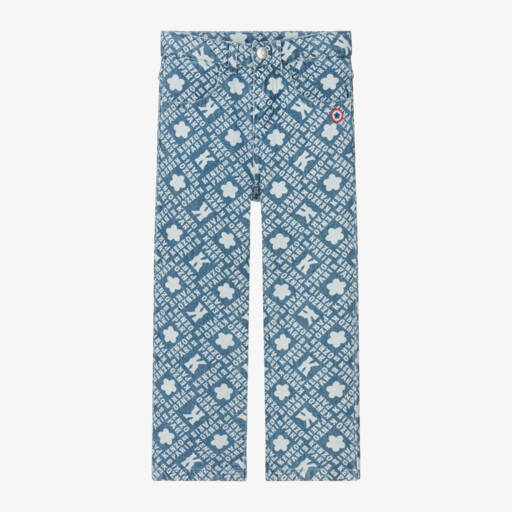 KENZO KIDS-Boys Denim Trousers with Print | Childrensalon Outlet