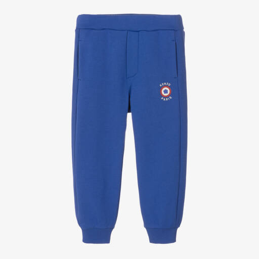 KENZO KIDS-Boys Elasticated Blue Joggers | Childrensalon Outlet