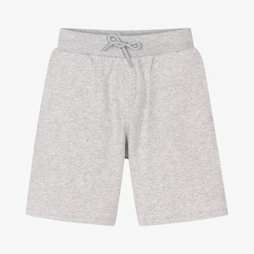 KENZO KIDS-Boys Grey Cotton Jersey Shorts | Childrensalon Outlet