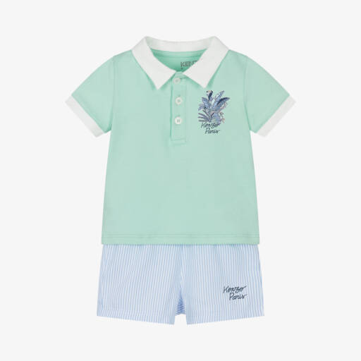 KENZO KIDS-Boys Jungle Adventure Shorts Ensemble | Childrensalon Outlet