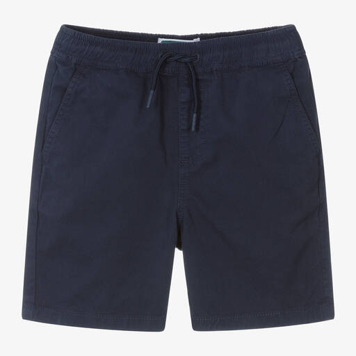 KENZO KIDS-Boys Navy Blue Cotton Shorts | Childrensalon Outlet
