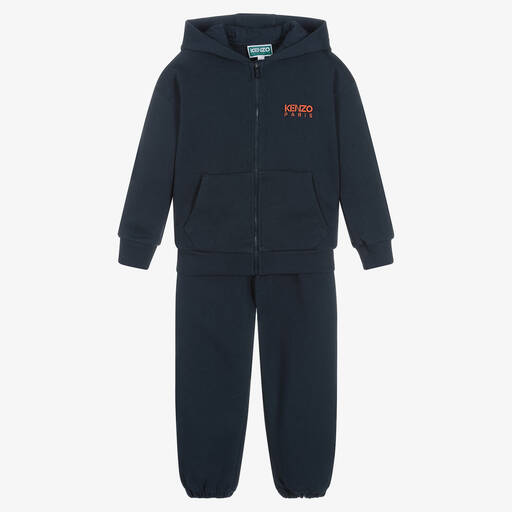 KENZO KIDS-Boys Navy Blue Cotton Tracksuit | Childrensalon Outlet