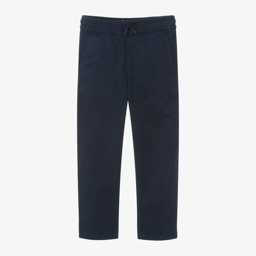 KENZO KIDS-Boys Navy Blue Cotton Trousers | Childrensalon Outlet
