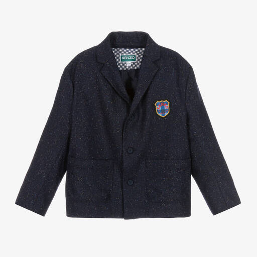 KENZO KIDS-Blazer bleu marine moucheté garçon | Childrensalon Outlet