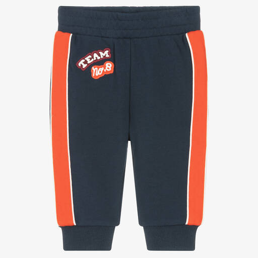 KENZO KIDS-Boys Navy Blue Striped Joggers | Childrensalon Outlet