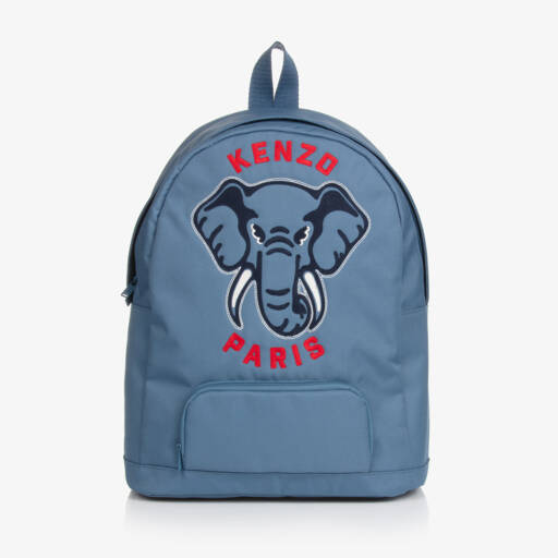 KENZO KIDS-Boys Navy Elephant Backpack | Childrensalon Outlet
