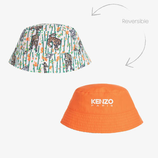 KENZO KIDS-Boys Tiger Reversible Bucket Hat | Childrensalon Outlet