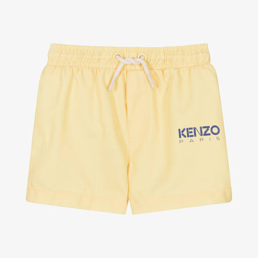 KENZO KIDS-شورت سباحة أطفال ولادي لون أصفر | Childrensalon Outlet