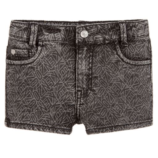 KENZO KIDS-Girls Black Denim Shorts | Childrensalon Outlet