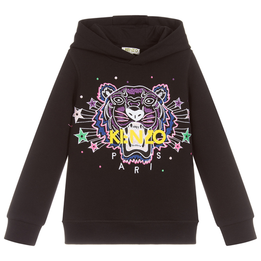 KENZO KIDS-Girls Black Tiger Sweatshirt | Childrensalon Outlet