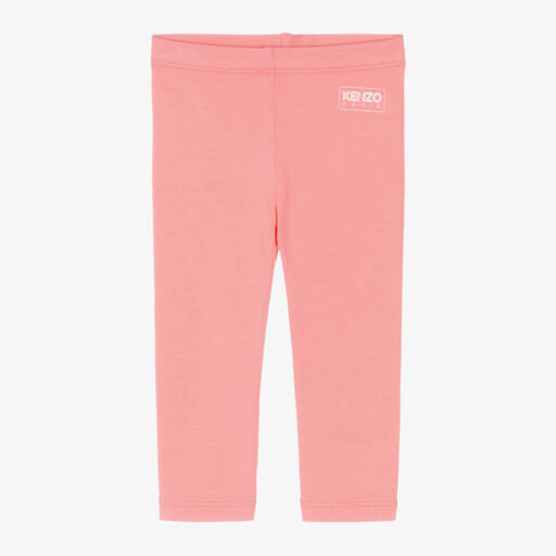KENZO KIDS-Girls Coral Organic Cotton Leggings | Childrensalon Outlet