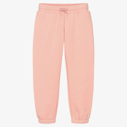 KENZO KIDS-Girls Coral Pink Cotton Joggers | Childrensalon Outlet