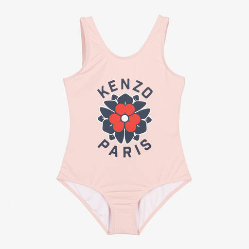 KENZO KIDS-مايوه بشعار وردة لون زهري للبنات | Childrensalon Outlet