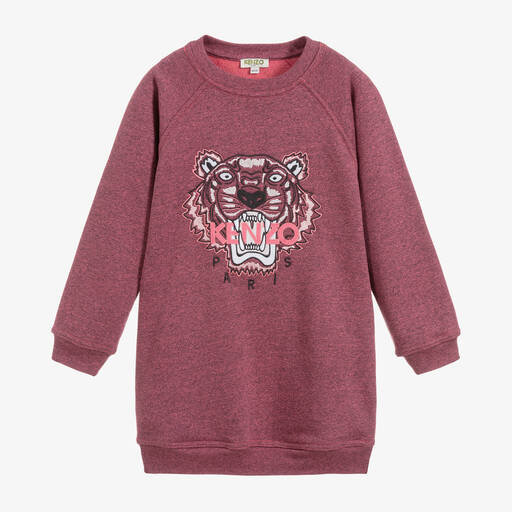 KENZO KIDS-Girls Pink Tiger Dress | Childrensalon Outlet