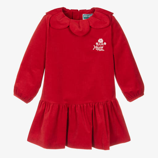 KENZO KIDS-Rotes festliches Kleid für Mädchen | Childrensalon Outlet